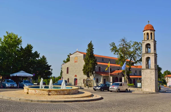 La plaza de Litochoro . — Foto de Stock