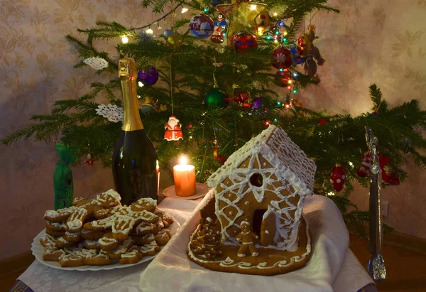 Das Lebkuchenhaus. — Stockfoto