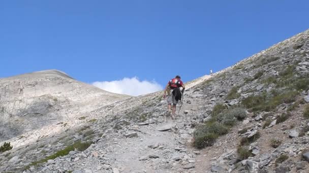 Ascenso al Olimpo . — Vídeo de stock