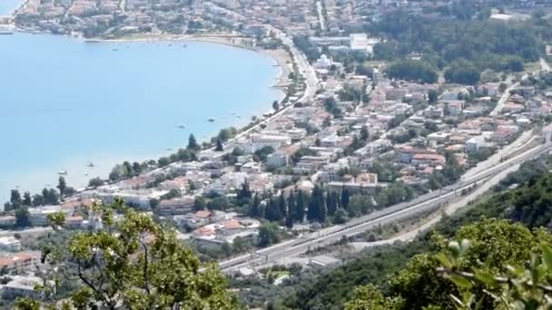 Kama Vourla Cityscape Tarihinde Ege Sahil Yunanistan — Stok video