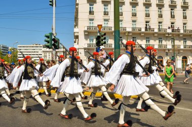 Muhafızlar'ın Atina'daki geçit değiştirme.