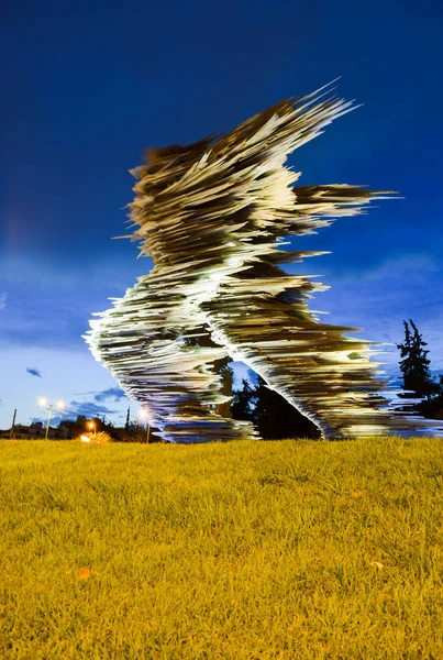 Escultura de vidrio "Runner ". — Foto de Stock