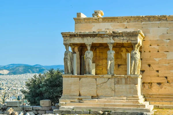 Antiguo Templo Griego del Erechtheum . — Foto de Stock