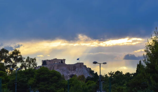 La Acrópolis de Atenas . — Foto de Stock