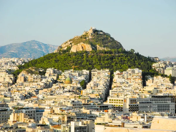 Górę Lykabettus w Atenach. — Zdjęcie stockowe