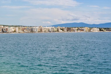Cityscape Loutraki Yunanistan.
