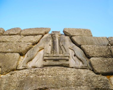 Mycenae'de aslanlar.