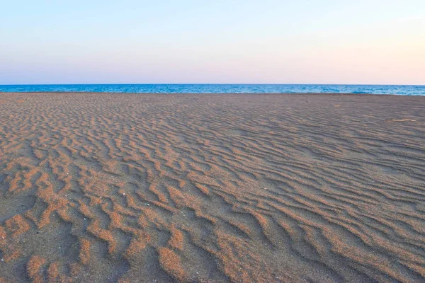 Areia intocada na praia . — Fotografia de Stock