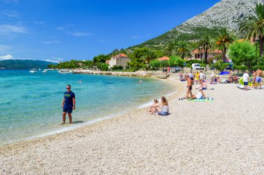 Orebic Plajı, Hırvatistan.