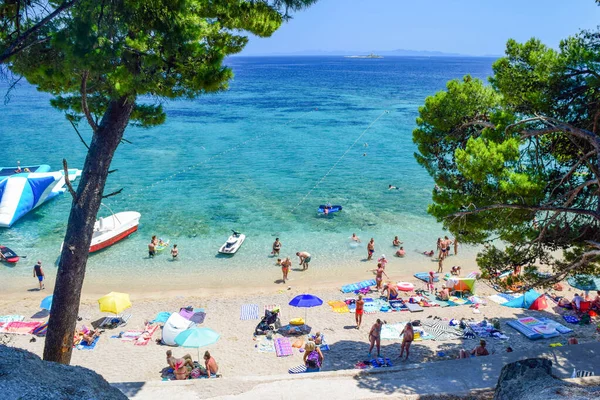 La playa de Orebic, Croacia . — Foto de Stock