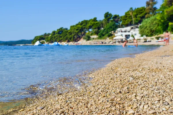A praia de Orebic, Croácia . — Fotografia de Stock