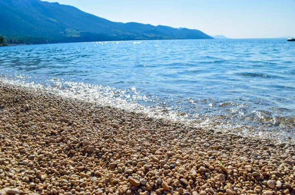 La spiaggia di Orebic, Croazia . — Foto Stock