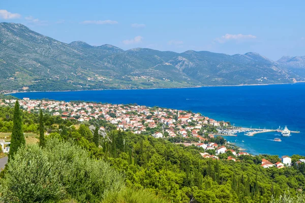 Orebik şehir manzarası.