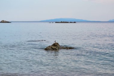 Small cozy romantic beach.