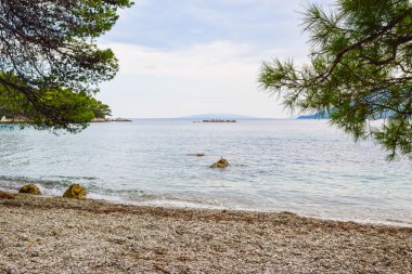 Small cozy romantic beach.
