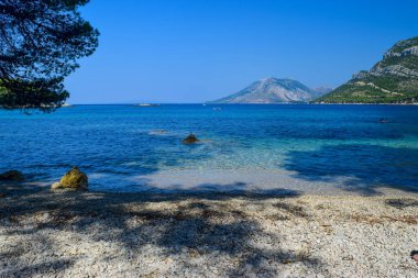 Small cozy romantic beach.