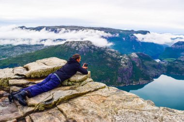 Lysefjord manzarası, Kürsü Kayası.