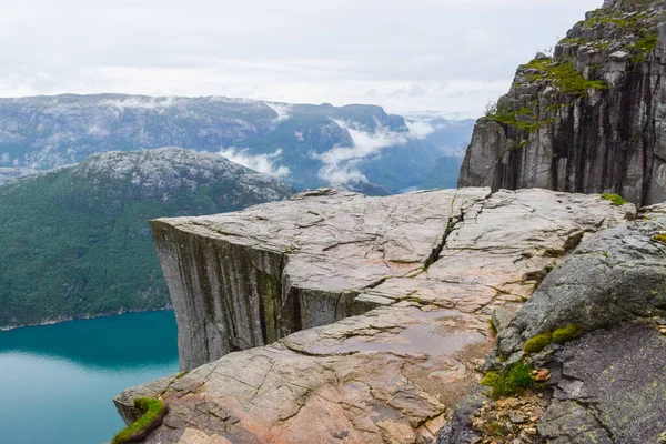 Prekestolen vagy Pulpit Rock. — Stock Fotó