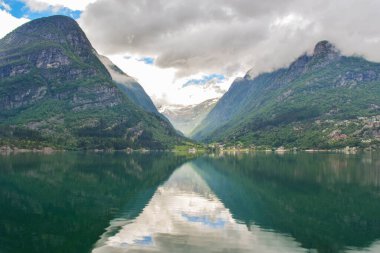 muhteşem manzara Norveç.