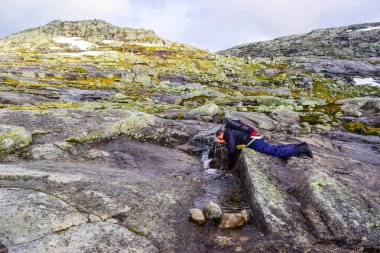 Norveç, Trolltunga 'ya Yürüyüş Yolu.