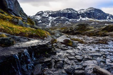 Norveç, Trolltunga 'ya yürüyüş gezisi.