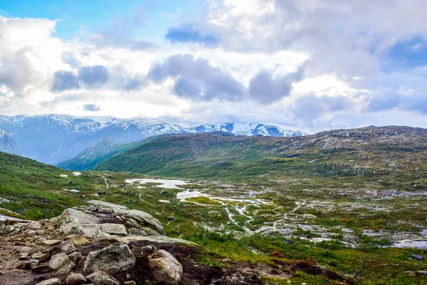 Trip to Trolltunga, Norway. — Stock Photo, Image