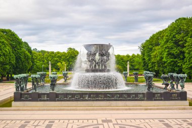 Vigeland Heykel Parkı Oslo, Norveç.
