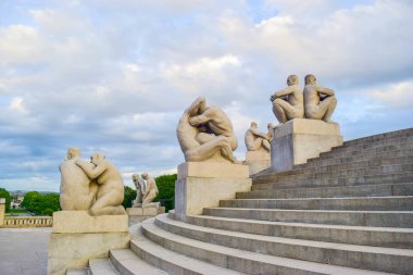 Vigeland Heykel Parkı Oslo, Norveç.