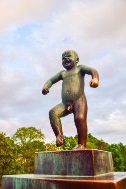 Vigeland Heykel Parkı Oslo, Norveç.