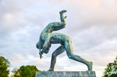 Vigeland Heykel Parkı Oslo, Norveç.