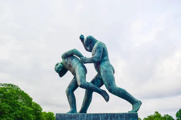 Vigeland Sculpture Park em Oslo, Noruega . — Fotografia de Stock