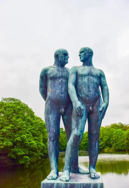 Vigeland Sculpture Park em Oslo, Noruega . — Fotografia de Stock