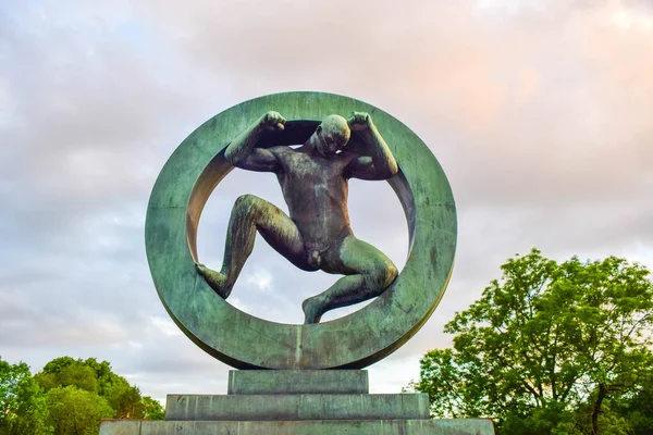 Vigeland Heykel Parkı Oslo, Norveç. — Stok fotoğraf