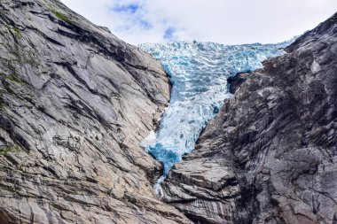 Norveç 'teki Briksdalsbreen Buzulu.