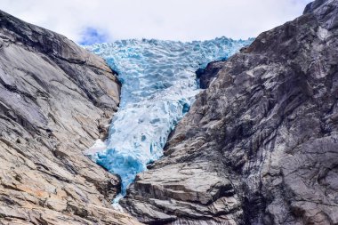 The Briksdalsbreen glacier in Norway. clipart