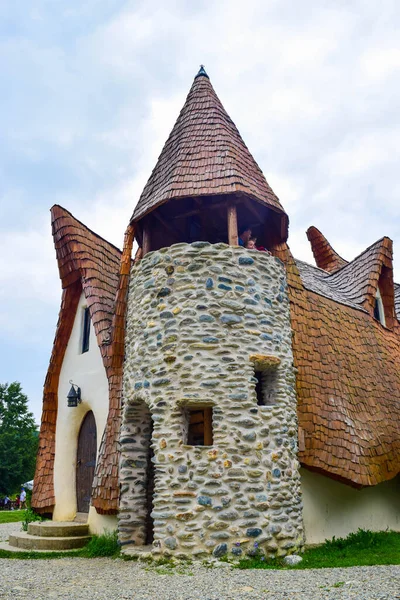 Porumbacu Sus Roumanie Juillet 2018 Clay Castle Valley Fairies Château — Photo
