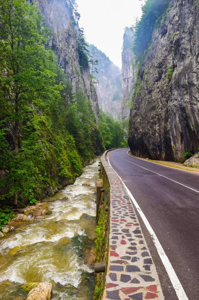 River Bicaz Gorge Road Romania One Most Spectacular Drives Country — Stock Photo, Image