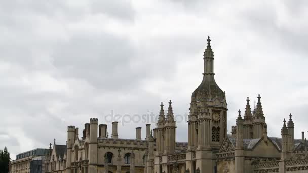 Delayed photography video of Cambridge, UK — Stock Video