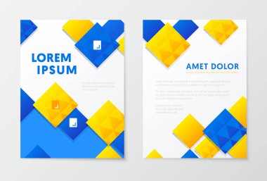 Yıllık rapor iş broşür, kitapçık, broşür