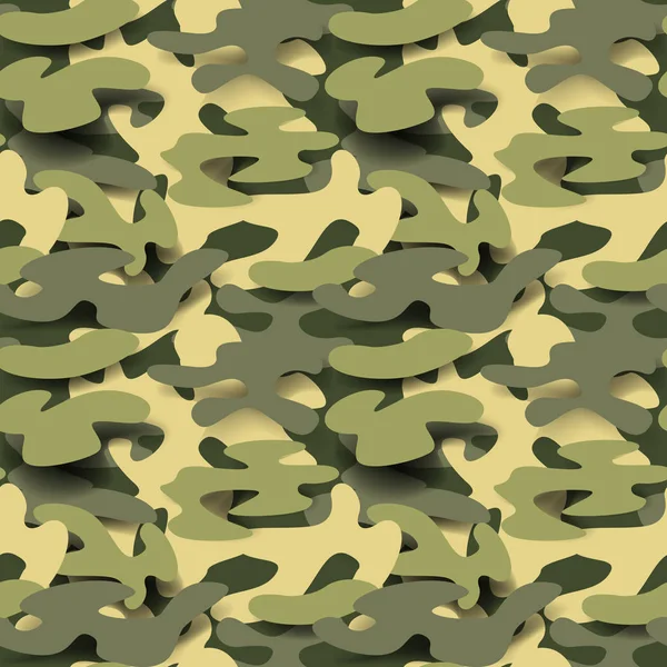 Nahtlose militärische Muster. Tarnhintergrund. camo Mode Textur. Armeeuniform. Vektorillustration — Stockvektor