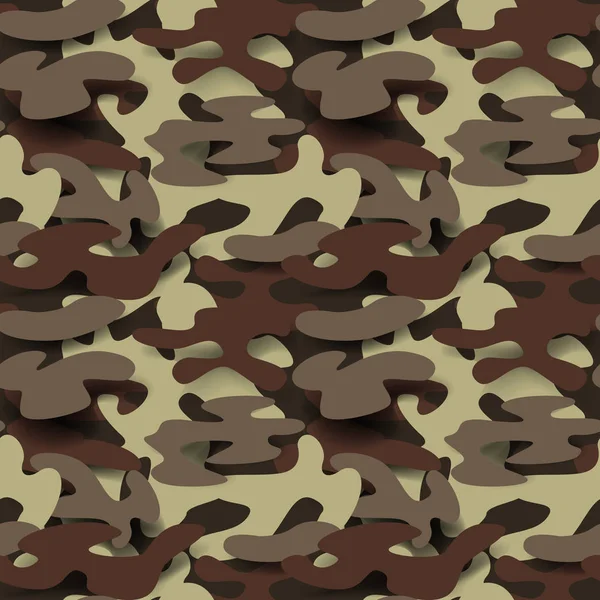 Nahtlose militärische Muster. Tarnhintergrund. camo Mode Textur. Armeeuniform. Vektorillustration — Stockvektor