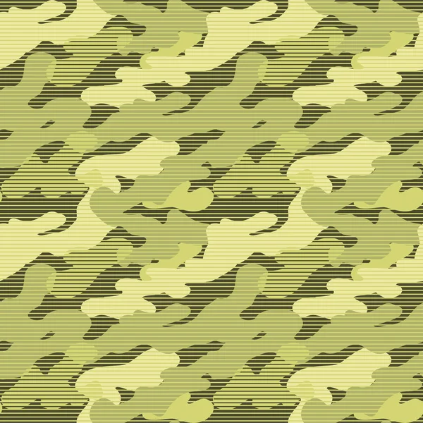 Militär gestreifte nahtlose Muster. Tarnhintergrund. camo Mode Textur. Armeeuniform. Vektorillustration — Stockvektor