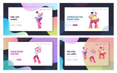 Müzik Oyuncuları Rio Karnaval Web Sitesi İniş Sayfasında. Ukulele Gitar, Tef ve Davul Çalan Genç Adamlar. Brezilya Festivali ve Kültür Web Sayfası Afişi. Çizgi film Düz Vektör İllüstrasyonu