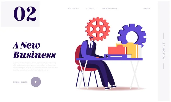 Audit Website Landing Page. Administrator Business Man Financial Inspector and Secretary Making Report Calculating Balance. Internal Revenue Service Web Page Banner. Cartoon Flat Vector Illustration — 스톡 벡터