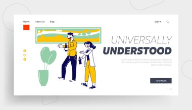 İnsan Kimliği İniş Sayfası. Mutlu Gençler İyi Hisseder, Parti sırasında iletişim kurar ve alkol içer. Introversion ve Extroversion Types Web Sayfa Banner. Çizgi film Düz Vektör İllüstrasyonu