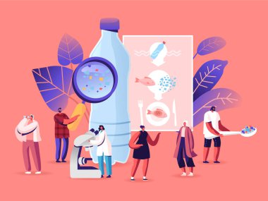 Su ve Gıda 'da mikroplastik. Küresel Okyanus Kirliliği. Ekolojik bir sorun. Tehlikeli Katkılar