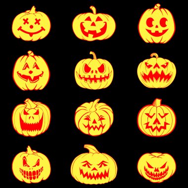 Halloween pumpkins ile ayarla