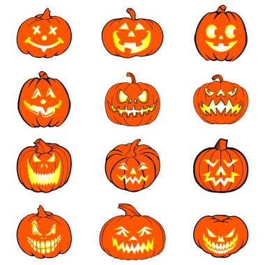 Halloween pumpkins ile ayarla