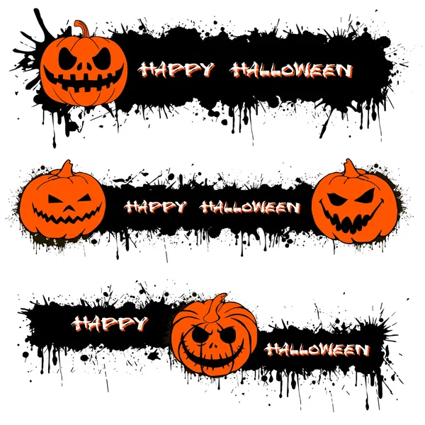Tök, Halloween és blot — Stock Vector