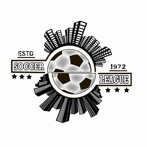 Logo soccer league — Stockový vektor